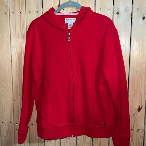 Pendleton Red Hoodie Large - Picture 1 of 7